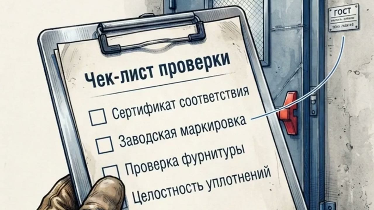 Обложка видео «Противопожарная дверь: проверьте комплектацию по документам»